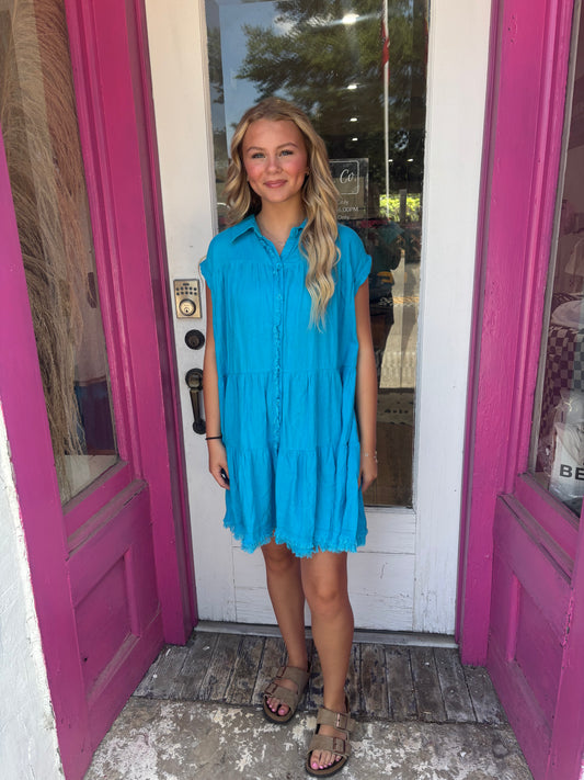 Fringe Hem Dress