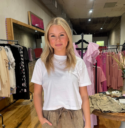 Basic White Tee