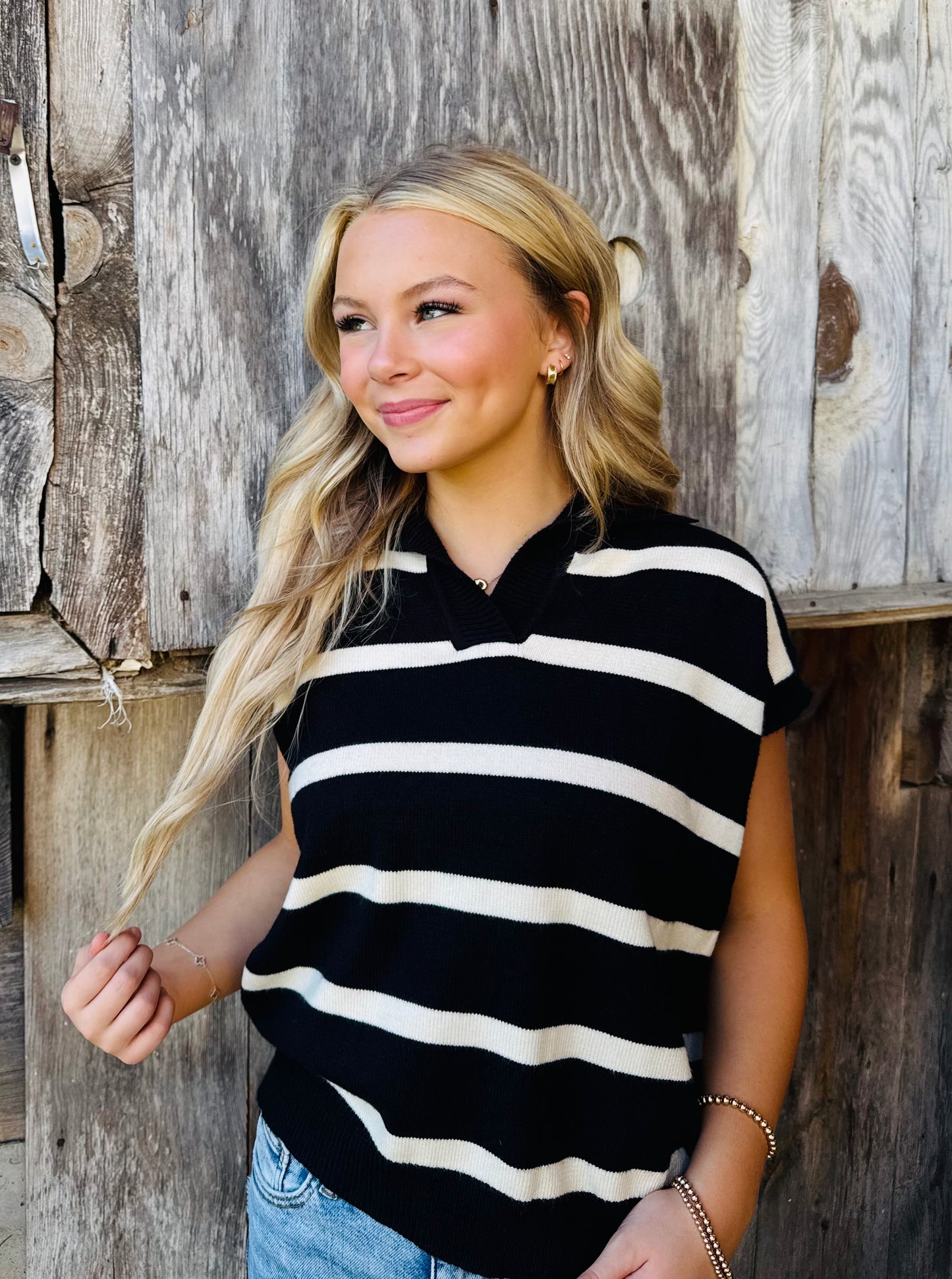 Black Sweater Vest